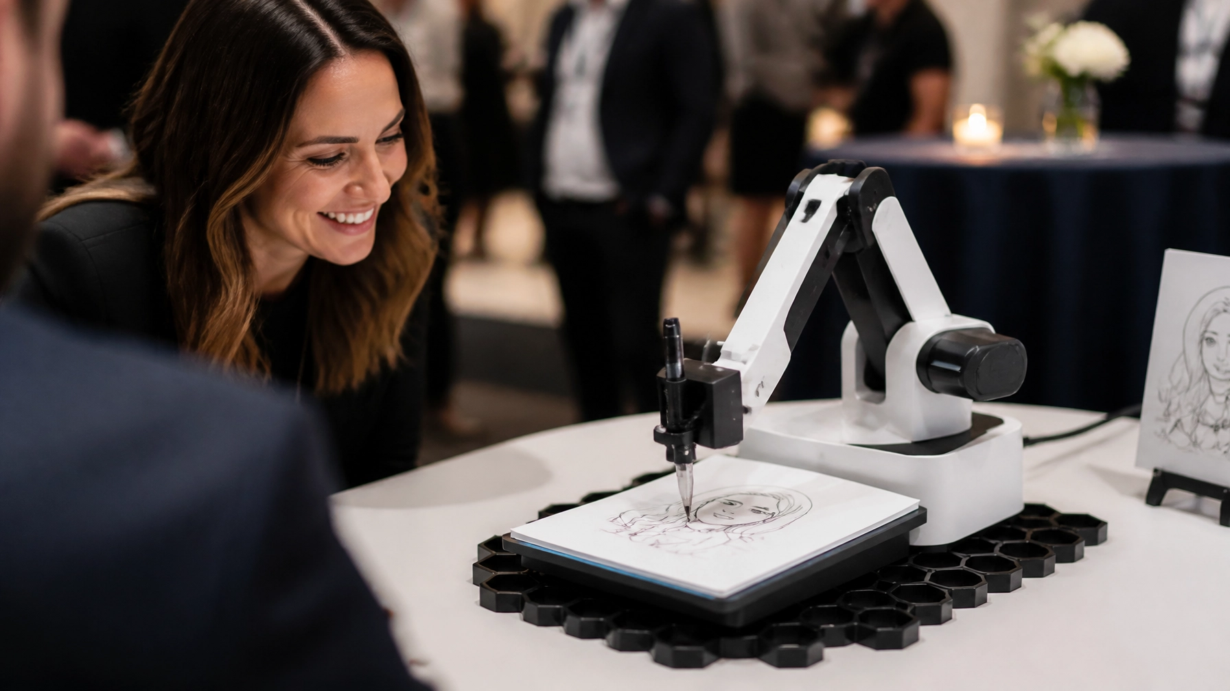 Beyond the Sketch: The Mesmerizing Experience of Watching a Robot Draw Live